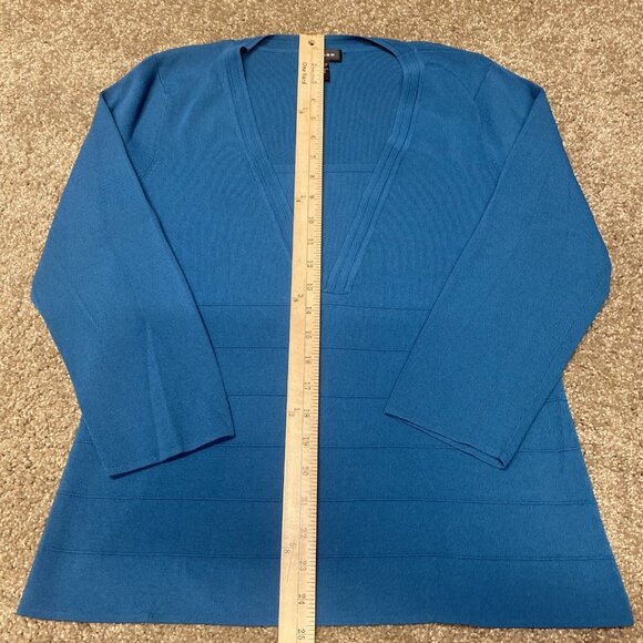 Spence Turquoise Teal Career Wear Blouse Mock Camisole Women Large Mature - Picture 7 of 11